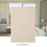 Beige Vinyl L Blind 38"W x 72"H