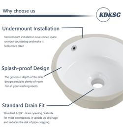 White Ceramic Bathroom Sink