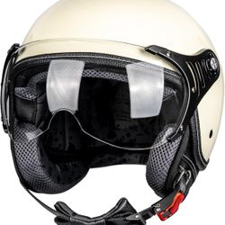 Retro Open Face 3/4 Motorbike Helmet