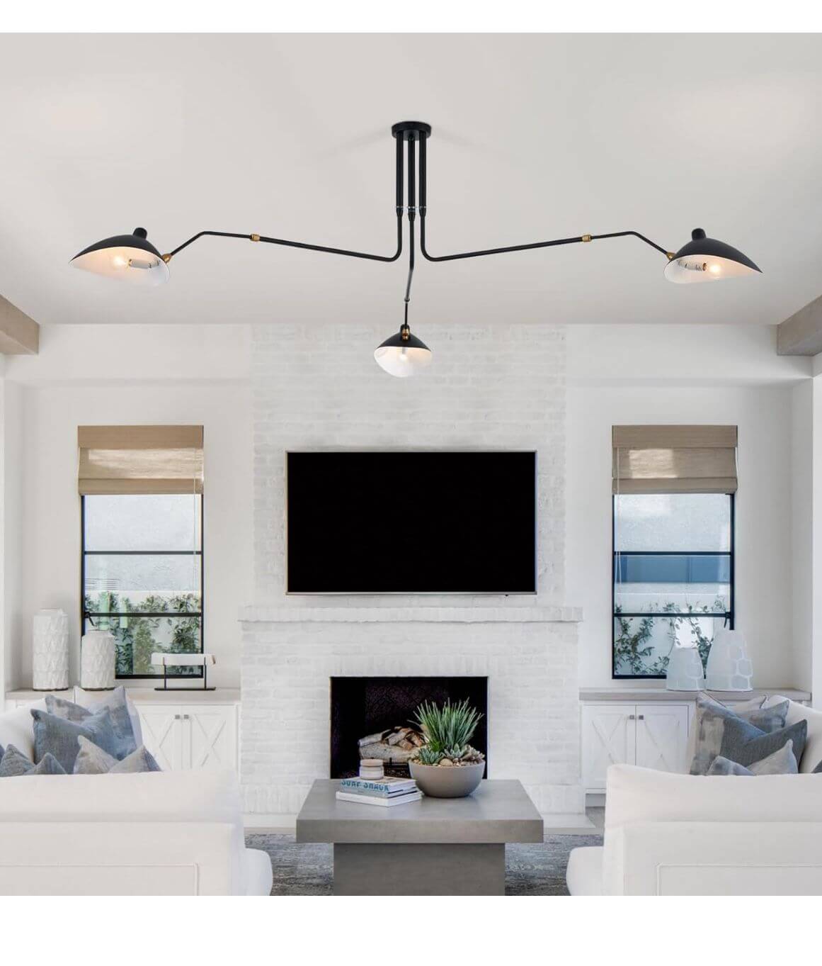 85" Mid Century Chandelier
