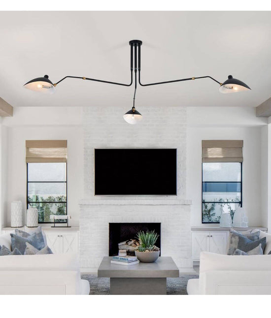 85" Mid Century Chandelier