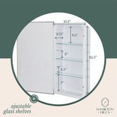 White Recessed Medicine Cabinet