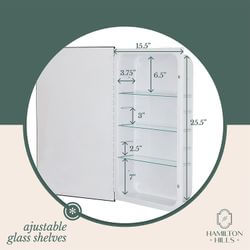 White Recessed Medicine Cabinet