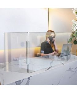 Portable Plexiglass Sneeze Guard