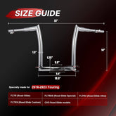 Chrome 1.5" Fat Ape Hanger Handlebar
