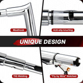 Chrome 1.5" Fat Ape Hanger Handlebar