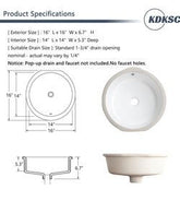 White Ceramic Bathroom Sink