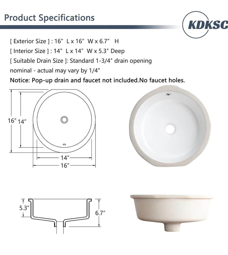 White Ceramic Bathroom Sink