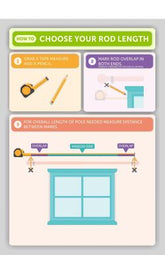 Ivilon 1 Inch Curtain Rod