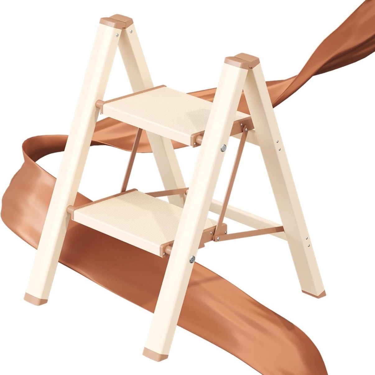 Aluminum 2 Step Ladder Folding Stool