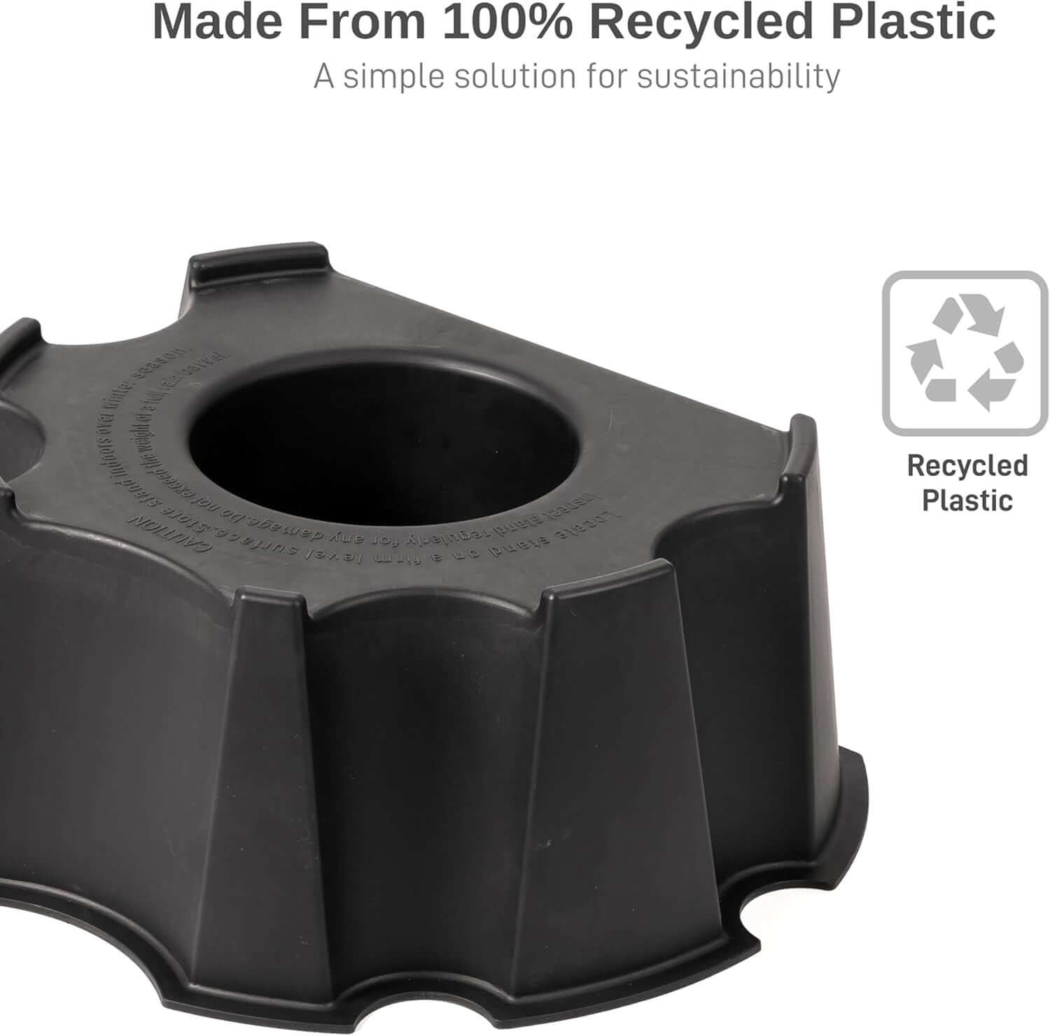 55 Gallon Rain Barrel Stand Black