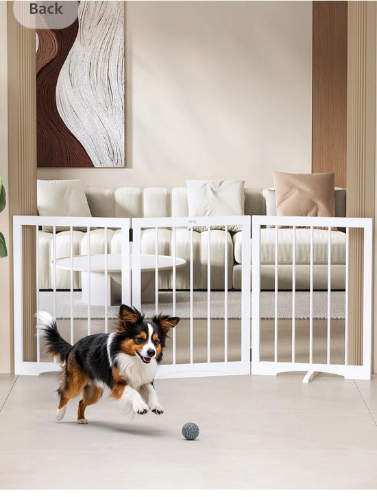 3 Panel Pet Gate for Doorways, Hallways, Stairs
