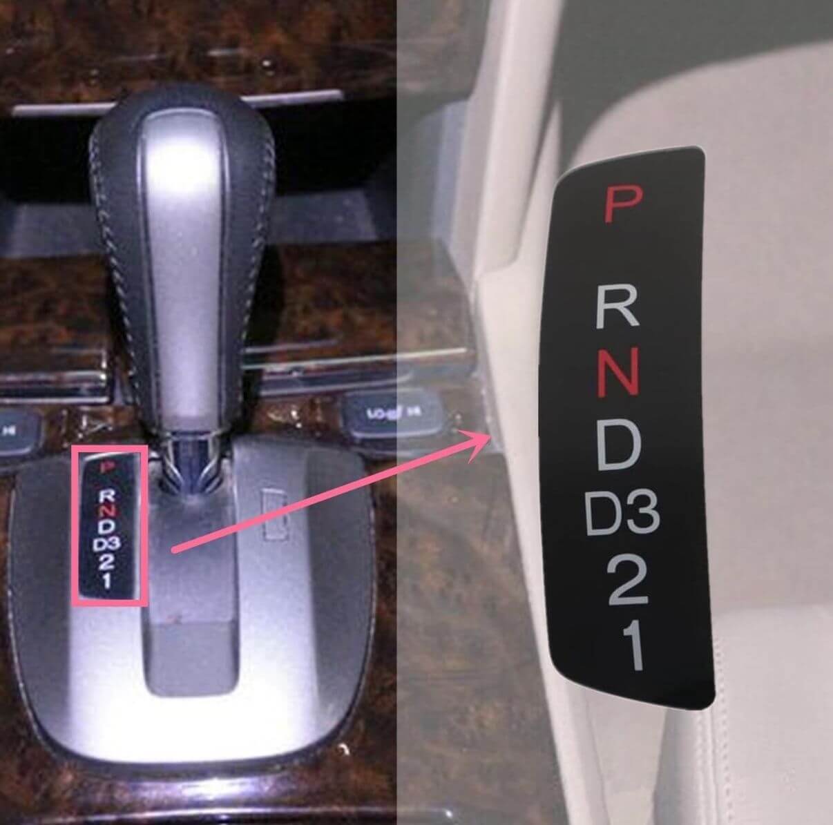 Honda Accord Gear Shift Stick Black Console