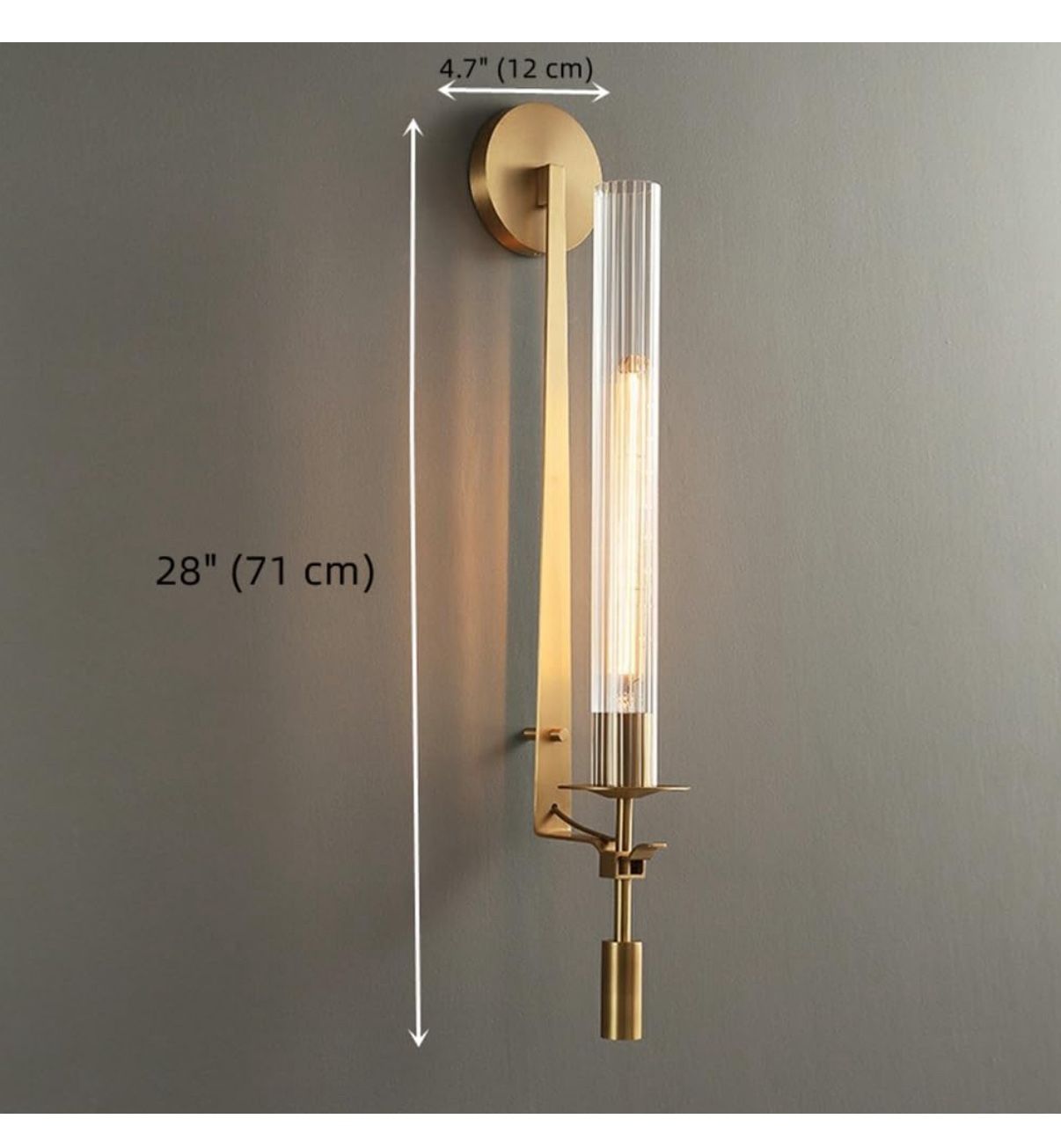 Brass Wall Light Fixture