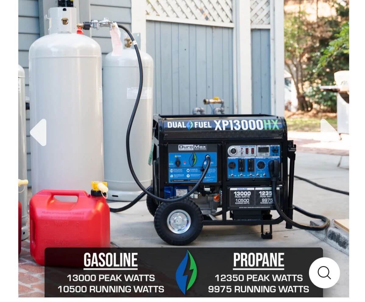 13,000W Dual Fuel Portable Generator