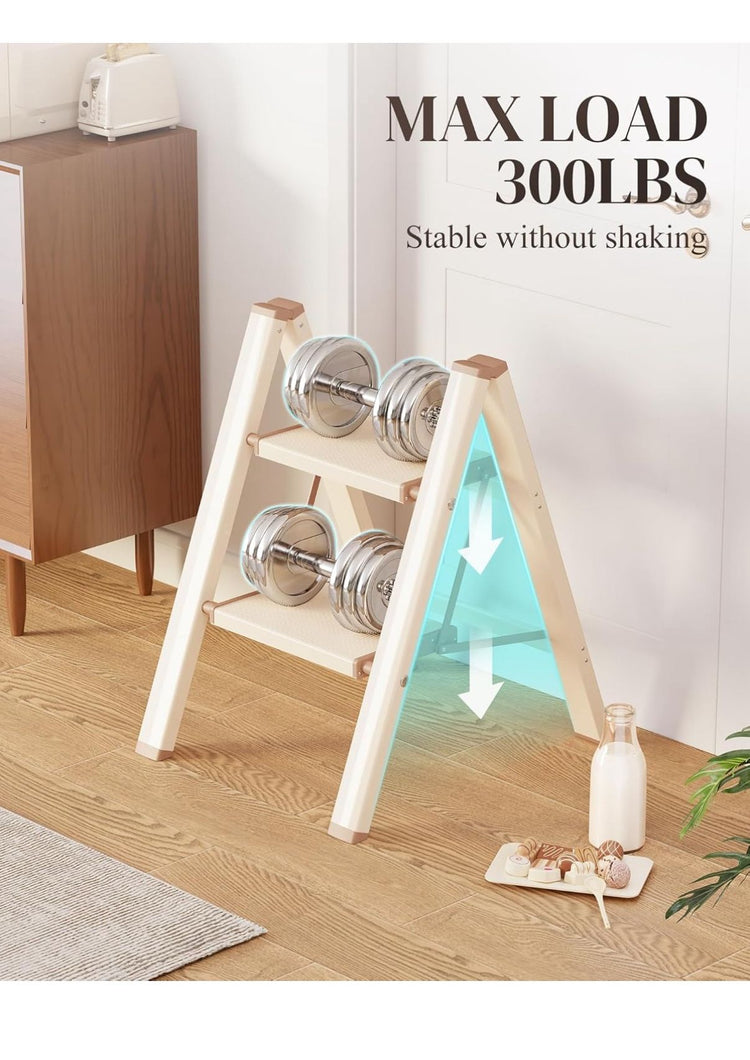 Aluminum 2 Step Ladder Folding Stool