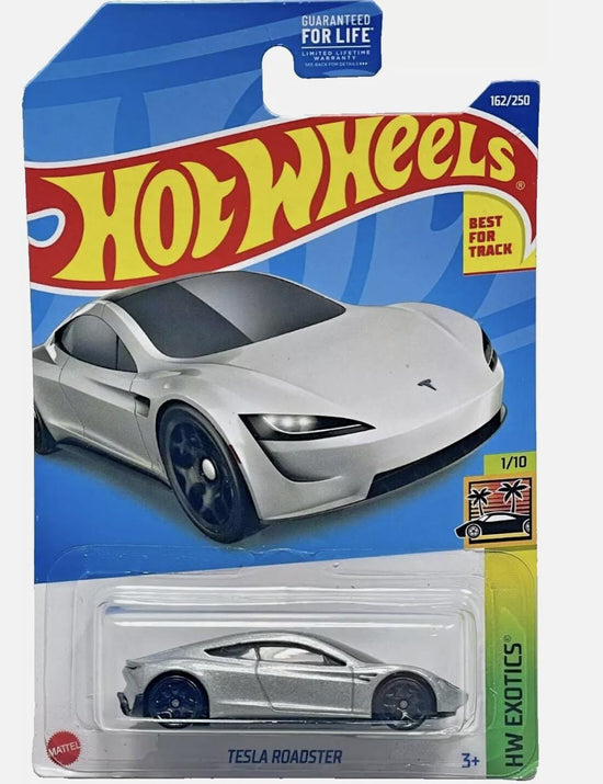 Hot Wheels Tesla Roadster 1/10 HW Exotics 162/250 Best For Track
