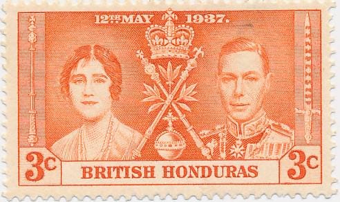 British Honduras 1937 King George VI Coronation 