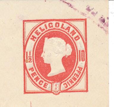 Germany (I.B) Heligoland Postal : Definitive Head 10p bis 1945