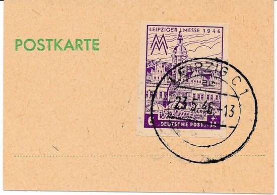 Germany Soviet Occupation Western SAXONY Leipzig  1946