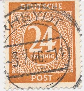 Germany & Colonies 24 to 45 PFENNIG 1946 USED 7 Stamp