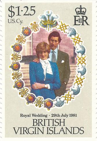 British Virgin Islands Prince Charles & Lady Diana 1981 MNH