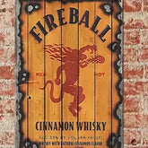 Fireball Cinnamon Whisky Signage 12x8