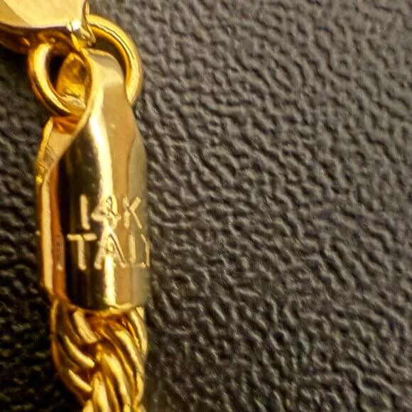 14k Solid Rope Chain Necklace