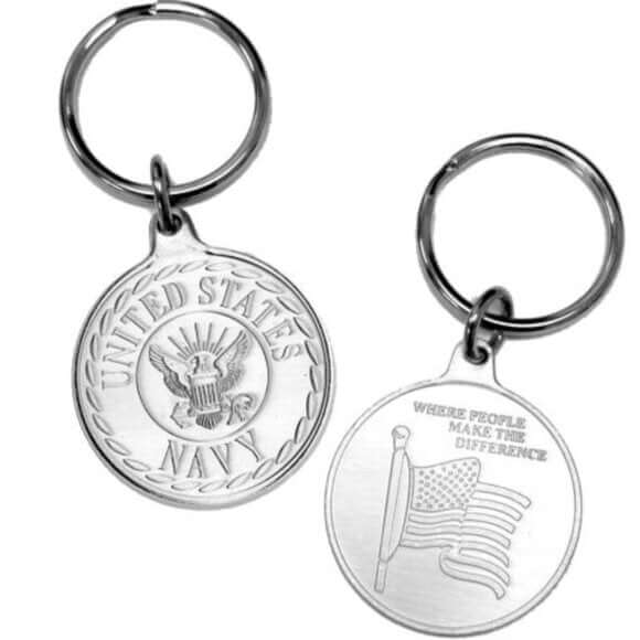 Navy Military Service Keychain