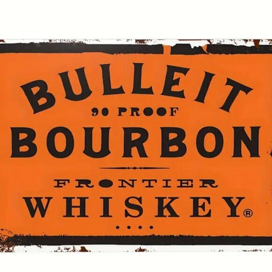 Bulleit Bourbon Whiskey Art Sign