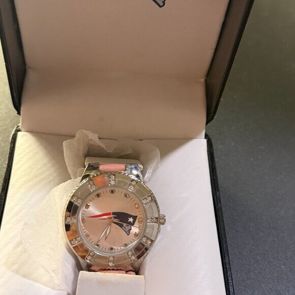 NFL Patriots Women's Pink Watch