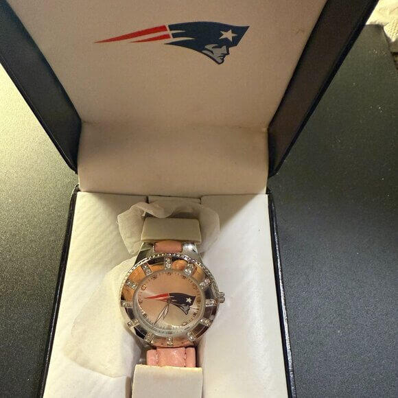 NFL Patriots Women's Pink Watch