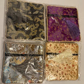 Set of 4 Chinese Satin Silk Purse