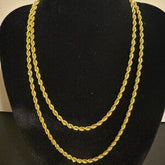 14k Solid Rope Chain Necklace
