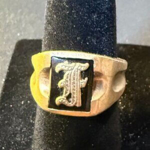Black Onyx 14k Gold Ring