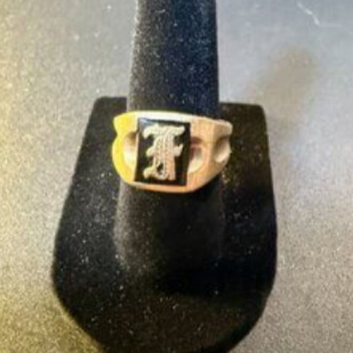 Black Onyx 14k Gold Ring