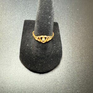 Heart Shaped 10K Electroplated Ring