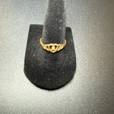Heart Shaped 10K Electroplated Ring