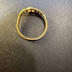 Heart Shaped 10K Electroplated Ring