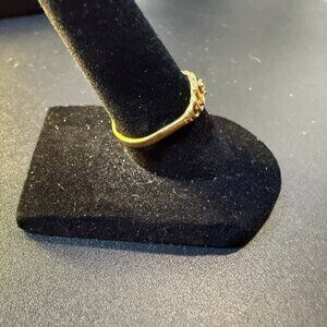 Heart Shaped 10K Electroplated Ring