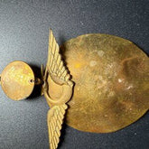 Vintage 1940s Brass Heart Pin Brooch