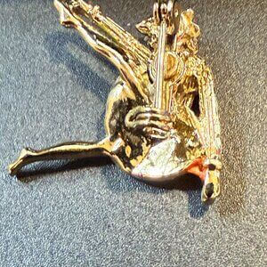 Vintage Gold Ballerina Brooch