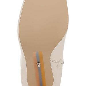 Cream Winter Knee-High Boots