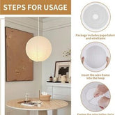 White Paper Lantern Lamp Shades